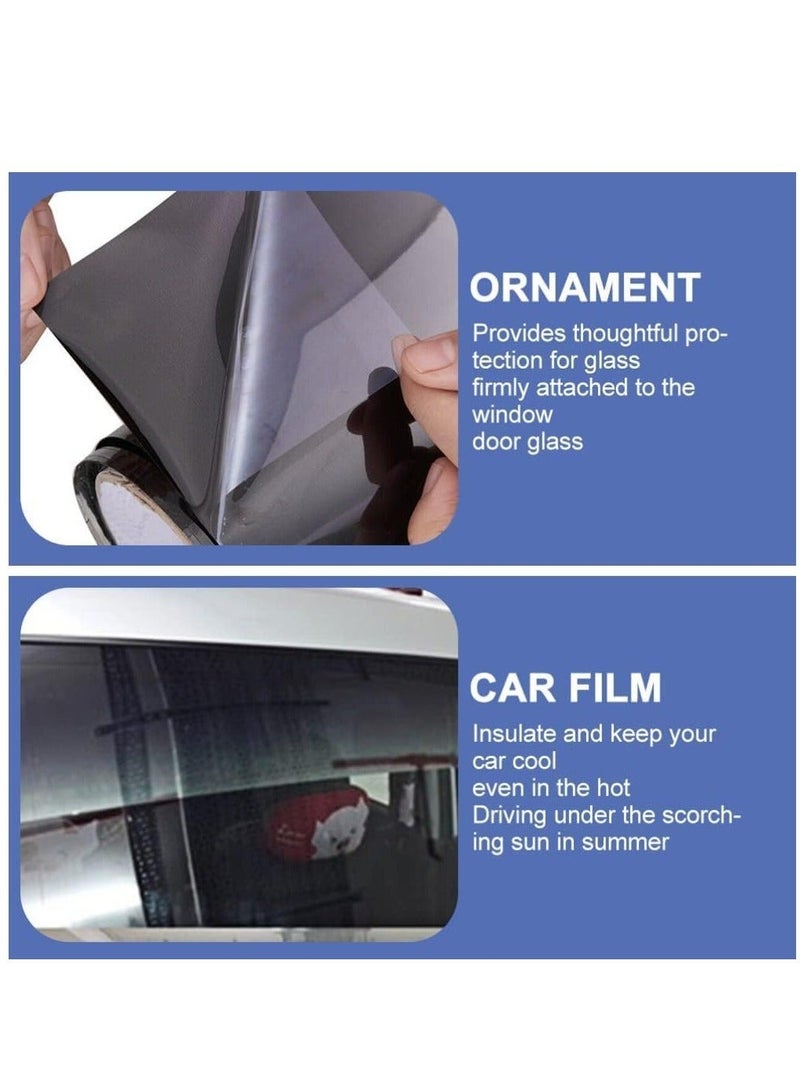 Captaintech Car Window Film, Sun Strip Window Tint Film One Way Daytime Privacy Static Cling Sun Blocking Anti UV Reflective Window Tint for Home Office - Image 3