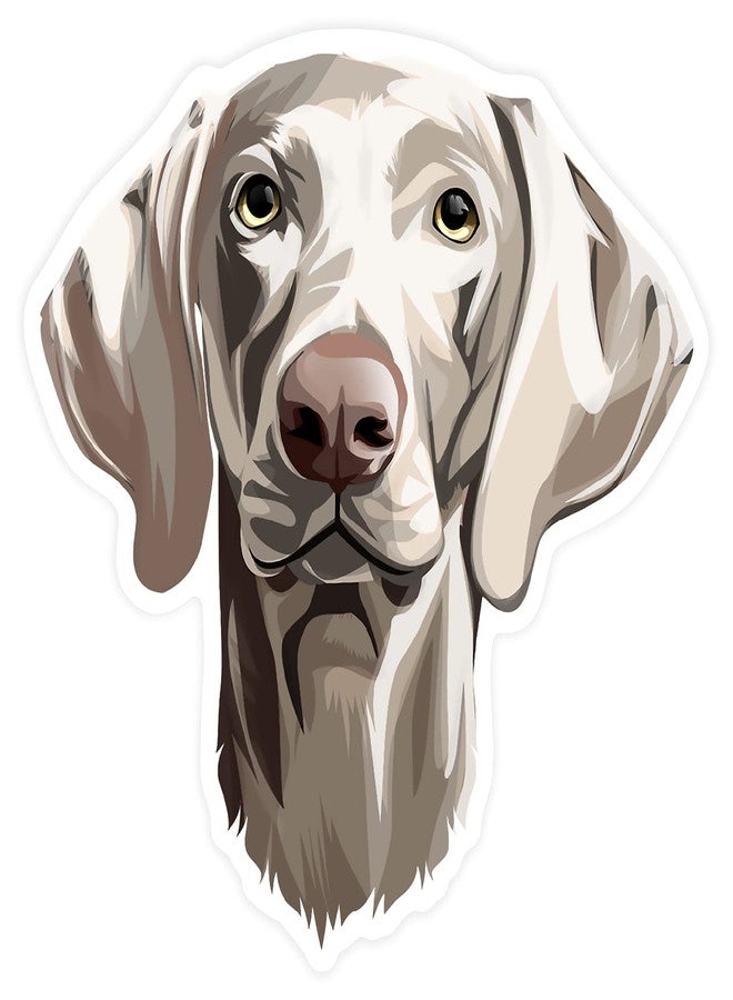 Agent Gear USA Weimaraner Bumper Sticker Vinyl Dog Decal - The Gray Ghost - 2 Pack - Image 1