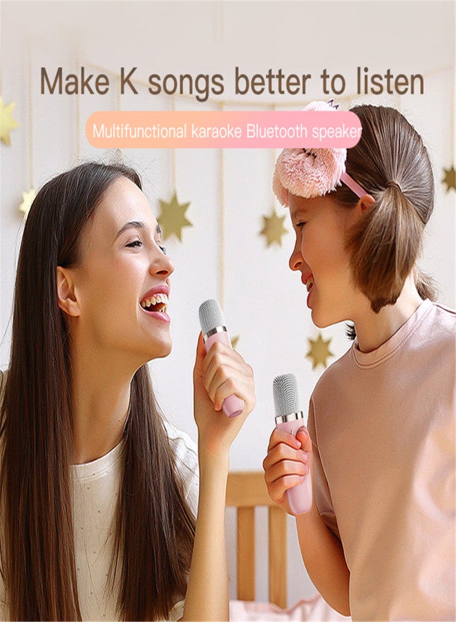Retro mini speaker portable wireless Bluetooth speaker microphone outdoor karaoke all-in-one machine mini HIFI subwoofer small speaker gift ornament - Image 4