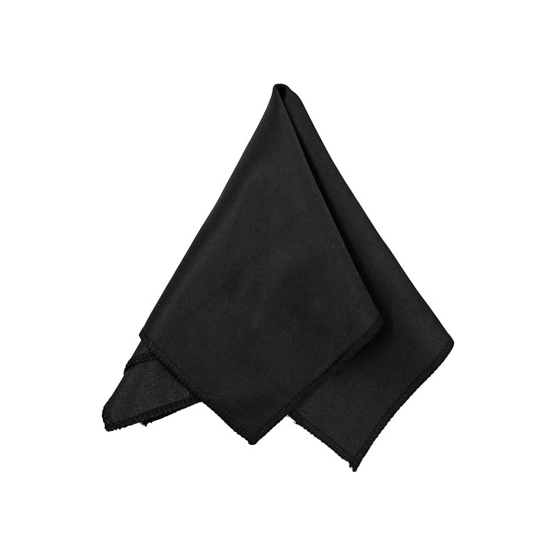 UTF Store Mens Solid Color Double Fold Pre-tied Bow Tie and Pocket Square Cufflink Set - Image 4
