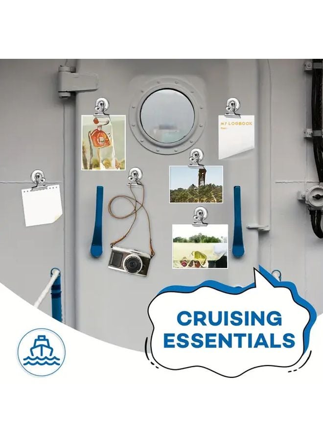 12 Random Colors Magnetic Clips Heavy Duty Metal Hooks for Photos Whiteboards Lockers Office Home Display - Image 5