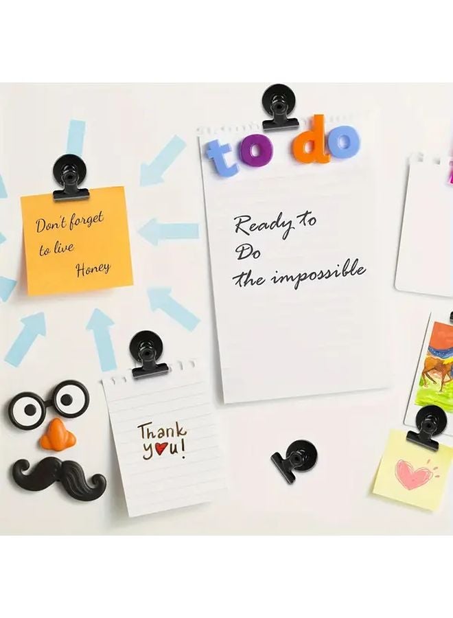 12 Random Colors Magnetic Clips Heavy Duty Metal Hooks for Photos Whiteboards Lockers Office Home Display - Image 2