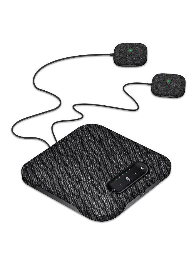 Generic - Desktop USB Wireless BT Conference Speakerphone Built-in 4 Microphones Hi-Fi Speaker 2 Extension Mic 360° Voice Pickup Noise Canceling Function - Image 1