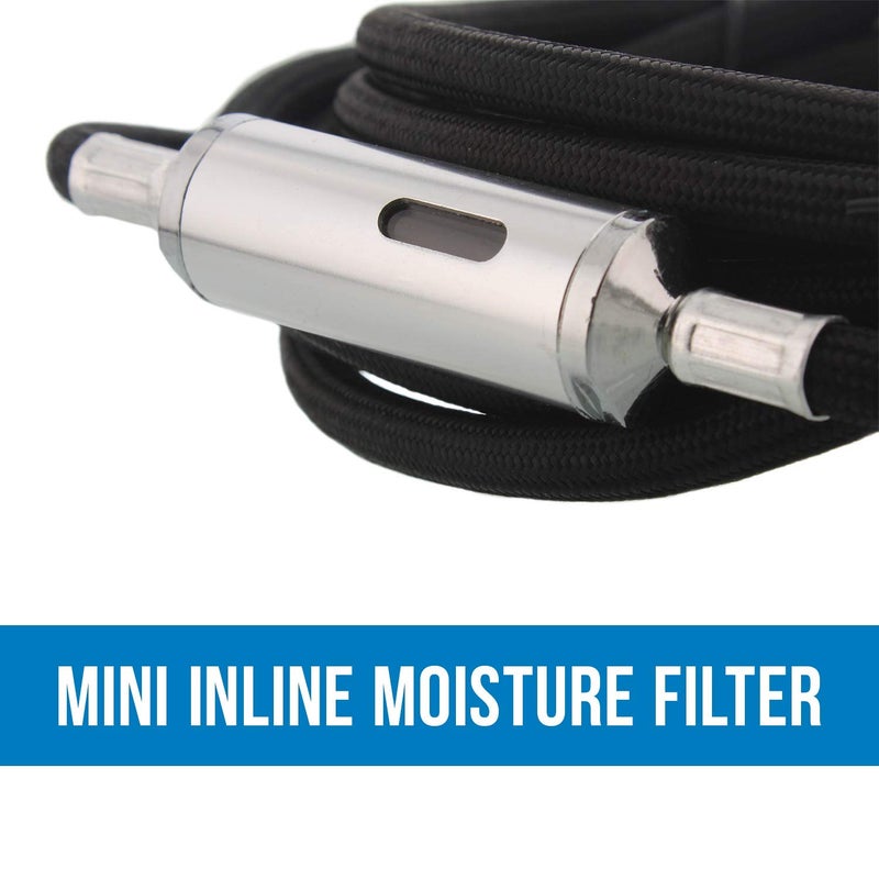 Master Airbrush TC-77 Airbrush Compressor with Small Tank, Regulator, Mini In-Line Moisture Filter & 6' Braided Hose - 47 dB, High Performance Air Compressor for Airbrush Hobbies and Crafts - Image 4