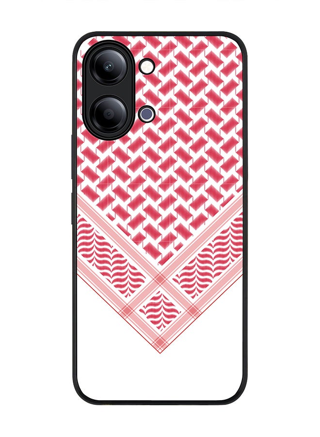 Stylizedd For vivo Y21 / Y11 Case,Slim fit Camera Protection, Shockproof Thin Phone cover  - Victory Shemag (Red) - Image 1