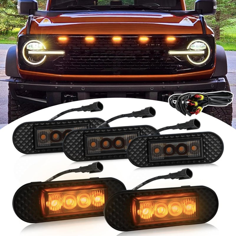 BINQIGOO LED Front Grille Light Set for Ford Bronco - Image 1