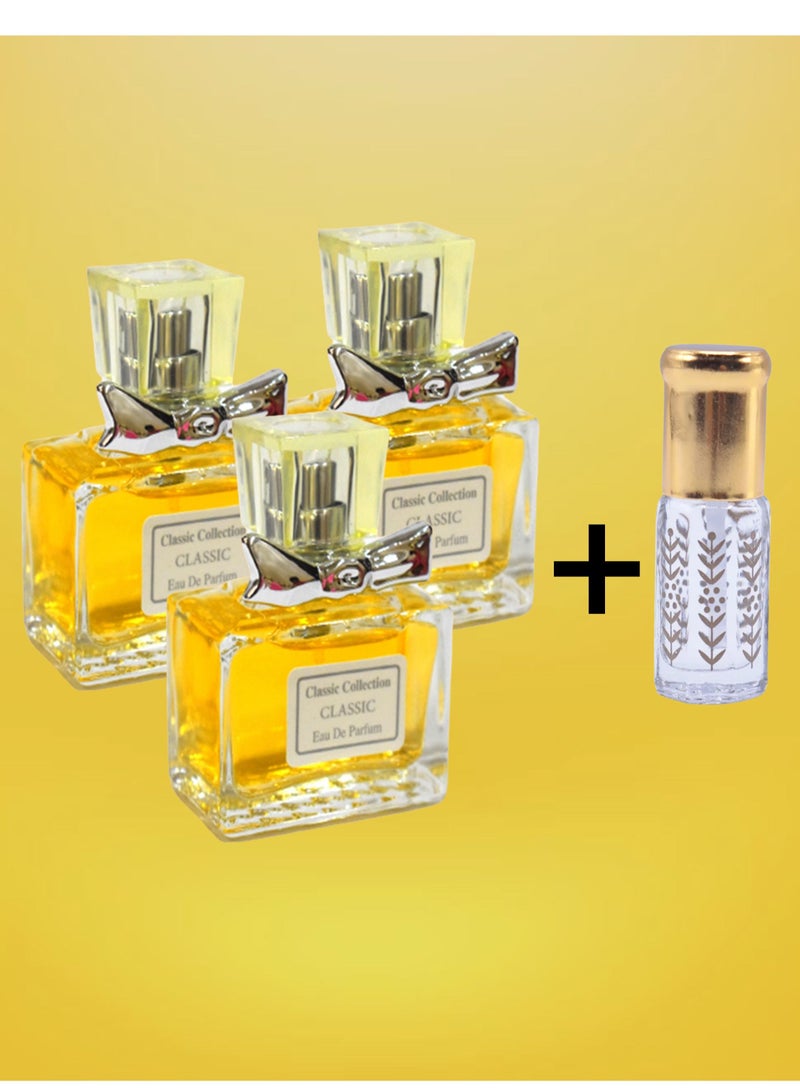 3 Pieces Perfume Number 1191 25 Ml EDP And 1 Piece Musk 3 Ml