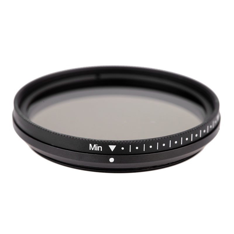 Adjustable ND Filter: 46 mm Black, Light Reduction From ND2 To ND400, True Color Balance - Motion Blur Effects, Neutral Density Filter For Dynamic Bright Environment Photography, SLR Digital Cameras C - Image 2