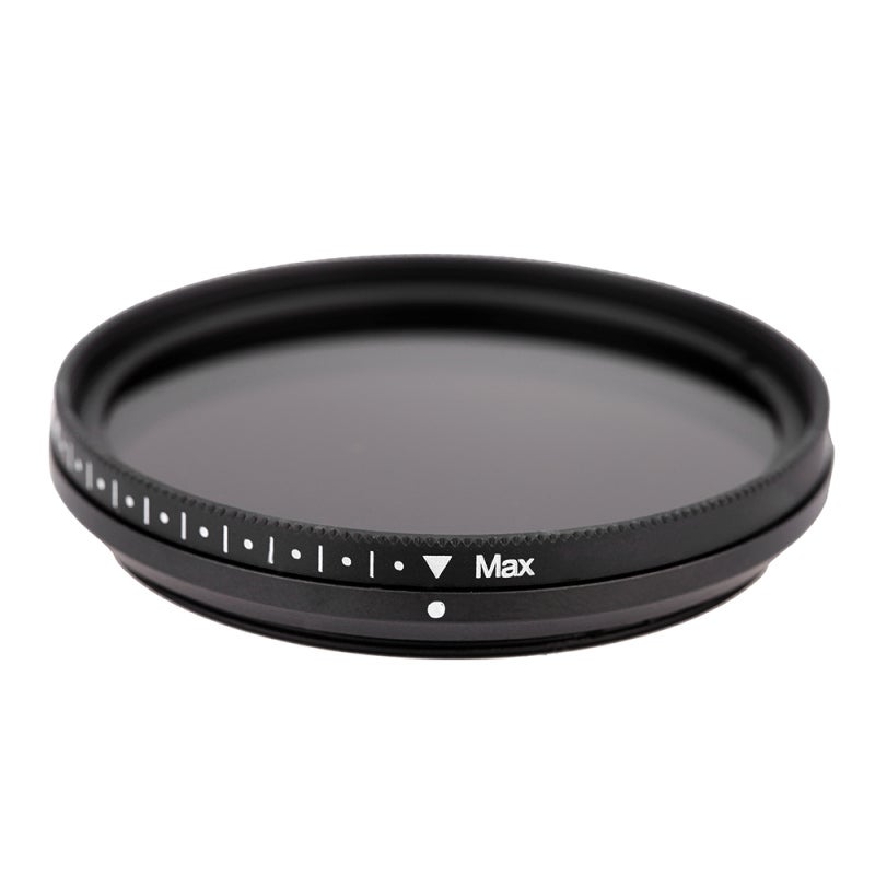 Adjustable ND Filter: 46 mm Black, Light Reduction From ND2 To ND400, True Color Balance - Motion Blur Effects, Neutral Density Filter For Dynamic Bright Environment Photography, SLR Digital Cameras C - Image 3