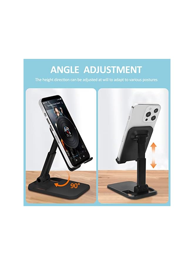 FYY حامل هاتف محمول، حامل للكمبيوتر اللوحي، حامل iPad، حامل هاتف محمول، حامل هاتف محمول قابل للتعديل بزاوية الارتفاع للمكتب والمكتب - Image 3