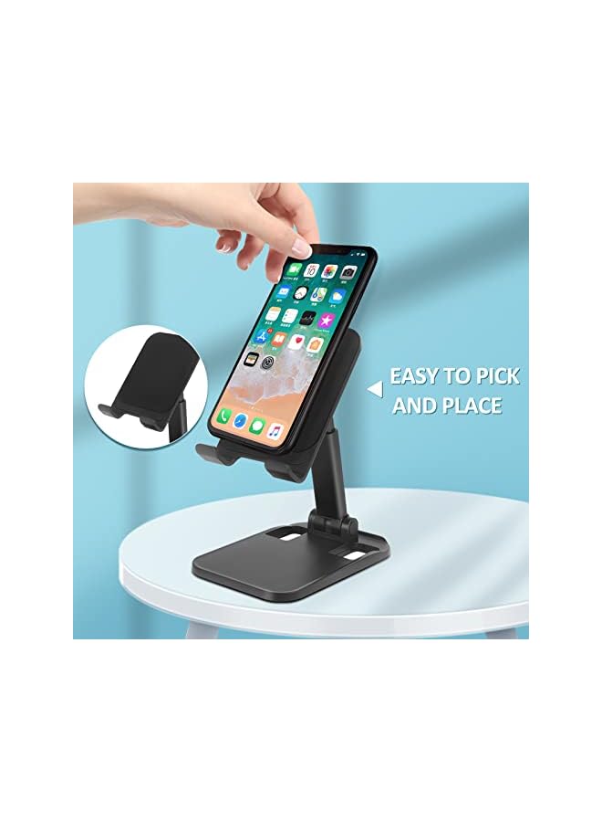 FYY حامل هاتف محمول، حامل للكمبيوتر اللوحي، حامل iPad، حامل هاتف محمول، حامل هاتف محمول قابل للتعديل بزاوية الارتفاع للمكتب والمكتب - Image 4