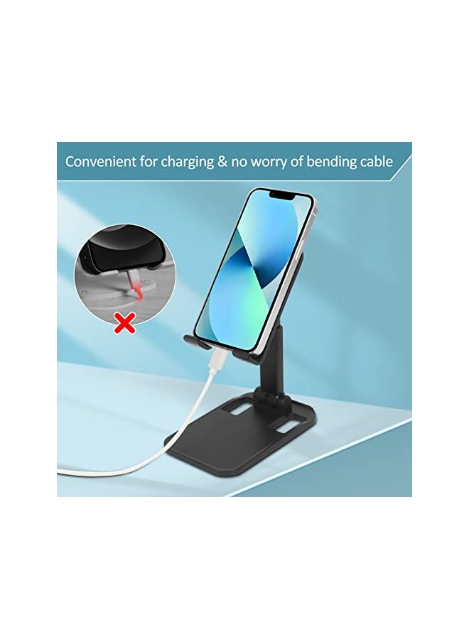 FYY حامل هاتف محمول، حامل للكمبيوتر اللوحي، حامل iPad، حامل هاتف محمول، حامل هاتف محمول قابل للتعديل بزاوية الارتفاع للمكتب والمكتب - Image 5