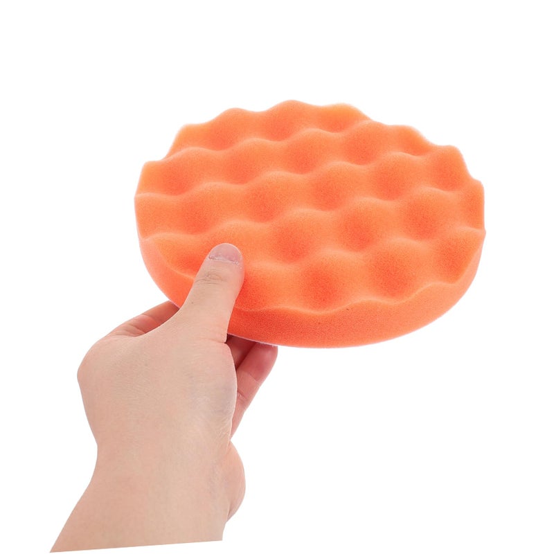 7 Pcs Car Polishing Buffing Pads Kit With 5 Inch Backing Plate And Holder - Image 5