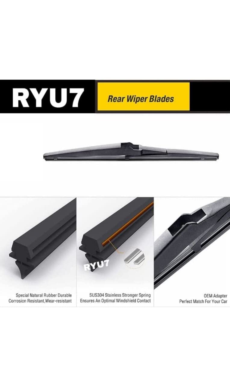 RYU7® Rear Wiper Arm with Blade Exact Fit Design Compatible with Brio - Image 4