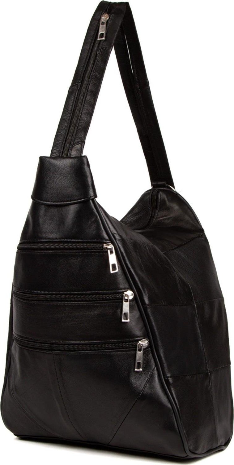 Newish Polo Black Genuine Leather Monkey Model Backpack and Shoulder Bag - Image 1