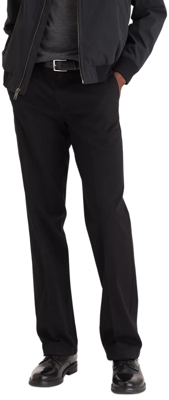 Dockers Men's Classic Fit Easy Khaki Pants (Regular and Big & Tall), Black, 36W x 29L - Image 2