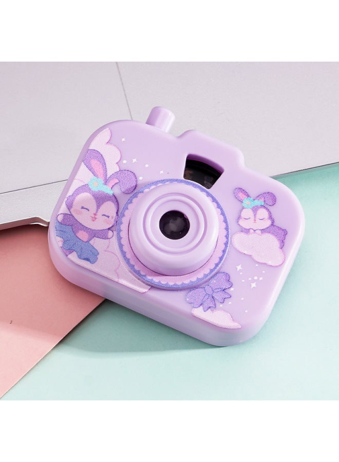 Creative Cartoon Projection Camera Keychain Pendant Luminous Small Camera Bag Accessories Doll Machine Supply Small Gifts 