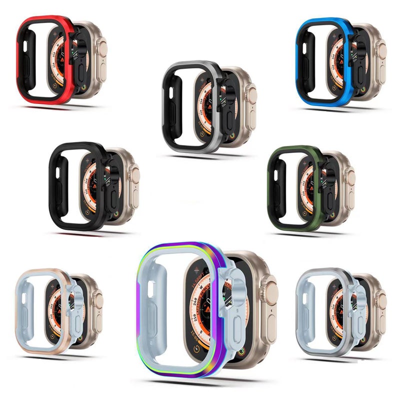 CHOiCE For Watch Ultra 3 / 2 / 1 49mm Aluminum Alloy + TPU 2 in 1 Protective Case(Iridescent) - Image 2