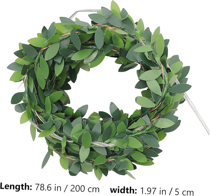 Green Leaves LED Fairy Garland String Lights For Party Wedding Christmas Decor - Image 3