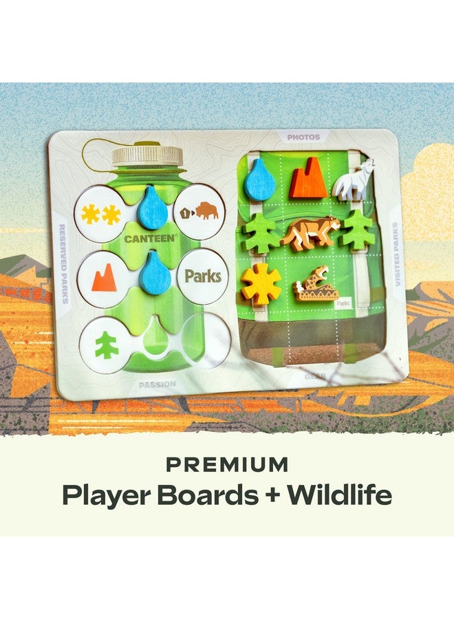 KEYMASTER GAMES ألعاب كيمستر باركس (الطبعة الثانية) | قمة ديلوكس | لعبة استراتيجية جميلة للعائلات والبالغين والأطفال أو للعب الفردي | استكشاف الطبيعة والهواء الطلق من خلال المشي في الحدائق الوطنية الأمريكية | الأعمار 10+ | 1-5 لاعبين - Image 3