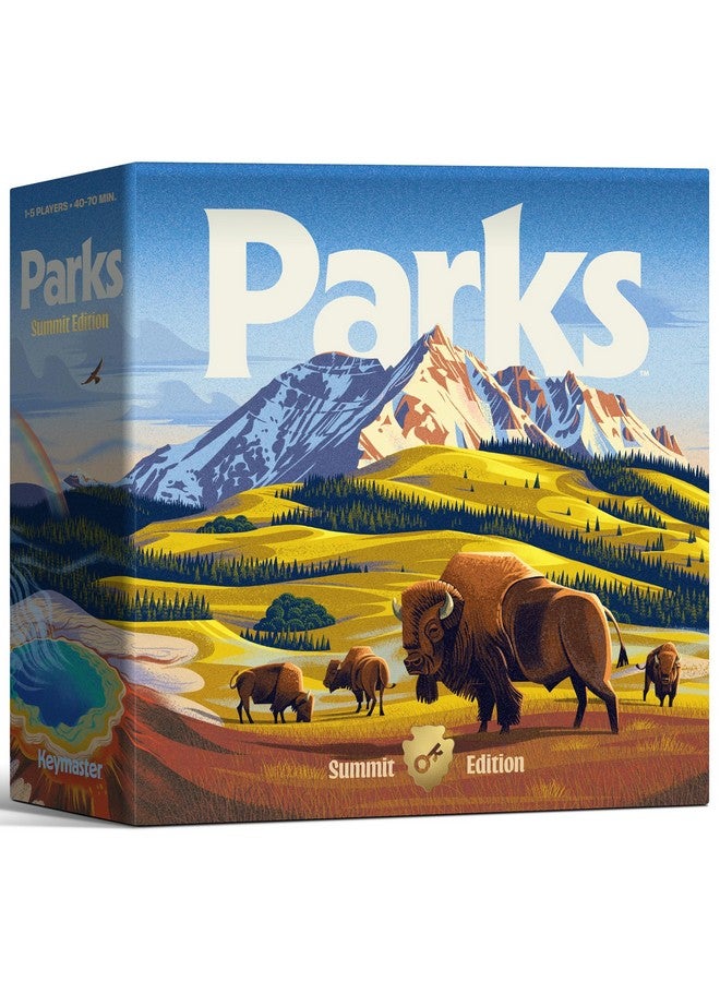 KEYMASTER GAMES ألعاب كيمستر باركس (الطبعة الثانية) | قمة ديلوكس | لعبة استراتيجية جميلة للعائلات والبالغين والأطفال أو للعب الفردي | استكشاف الطبيعة والهواء الطلق من خلال المشي في الحدائق الوطنية الأمريكية | الأعمار 10+ | 1-5 لاعبين - Image 1