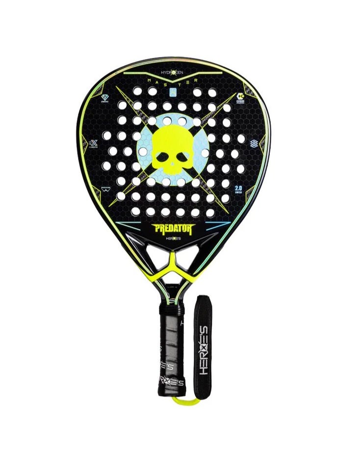 Heroes PREDATOR MASTER HYDROGEN PADEL TENNIS RACKET (gialla)  - Image 1