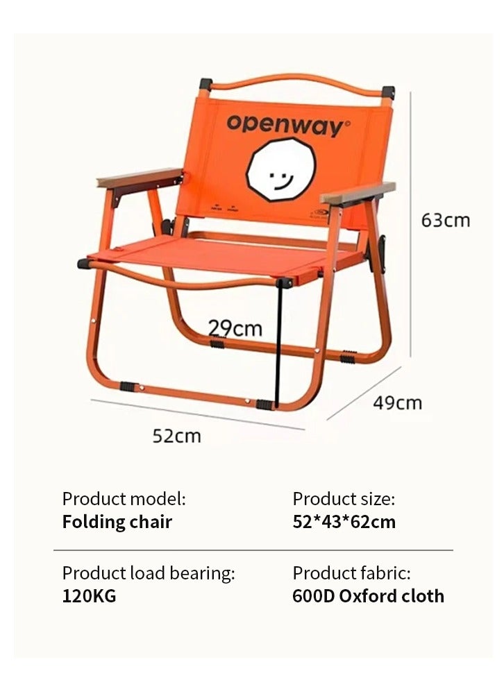 Sumkyle Folding Chair Outdoor Portable Waterproof, Suitable for Camping, Seaside, and Outdoor Activities - Image 5