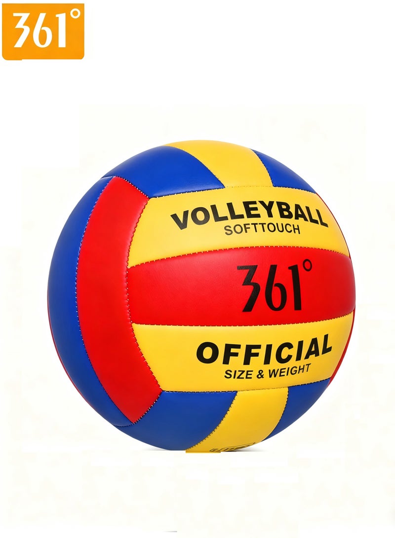 361 Degrees Beach volleyball. Official Size 5 Professional Quality Waterproof Volleyball For Indoor and Outdoor, for Competitions, Games, Recreational Play, Training, Beach Volleyball, For Volley Ball Enthusiasts - Image 1