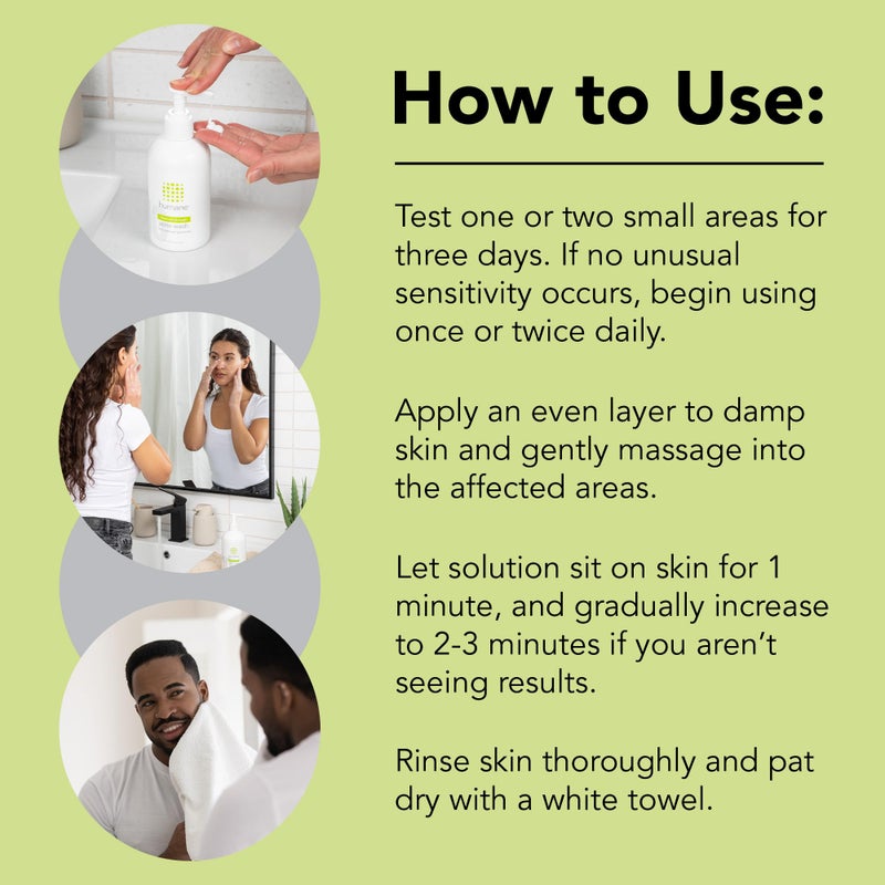 humane Benzoyl Peroxide Acne Body Wash - 10% Maximum-Strength Face, Skin, Butt, and Back Acne Treatment - 16 Fl Oz - Dermatologist-Tested Non-Foaming Acne Face Wash Cleanser - Vegan, Cruelty-Free - Image 4