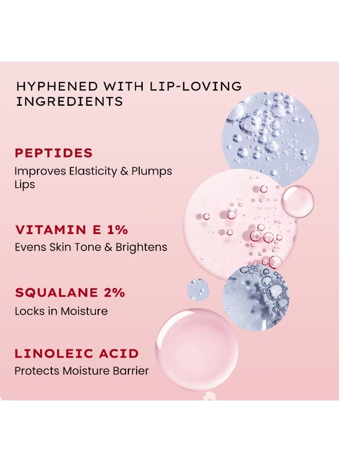 Hyphen Tinted Lip Balm | Brightens & Reduces Dark Lips & Pigmentation | 1% Vitamin E, Peptide & 2% Squalane | 24H Moisturization for Dry & Chapped Lips | Jelly Glaze (Red Shade)- 10g - Image 4