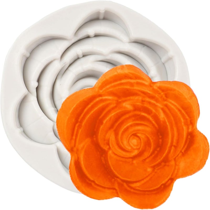 Skytail Silicone Bloom Rose Mould for Candle Making DIY Scented Candle Wax Waxmelts Aromatherapy Epoxy Resin Crafts Home Decor Gifts Keychain Handmade Soap Bath Bombs Clay Chocolate Fondant Cake Molds - Image 1