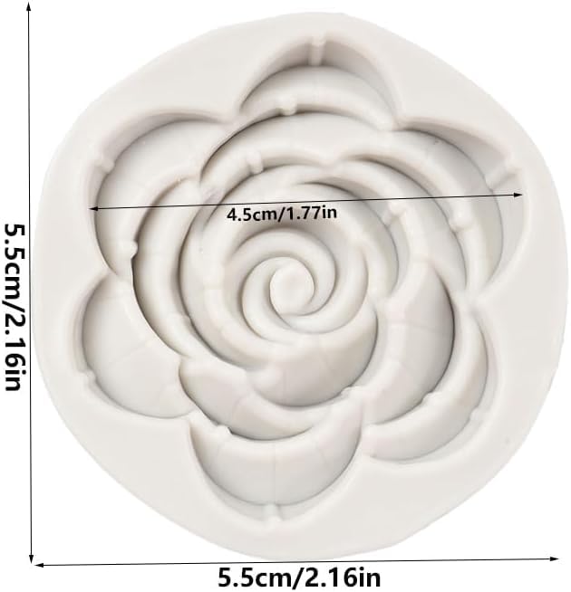 Skytail Silicone Bloom Rose Mould for Candle Making DIY Scented Candle Wax Waxmelts Aromatherapy Epoxy Resin Crafts Home Decor Gifts Keychain Handmade Soap Bath Bombs Clay Chocolate Fondant Cake Molds - Image 2