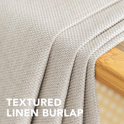 H.VERSAILTEX Wide Blackout Room Darkening Rich Quality of Textured Linen Patio Door Curtains Home Fashion Window Panel Drapes with 16 Grommets - 100 inch Wide by 96 inch Long - Heather Ivory - Image 4
