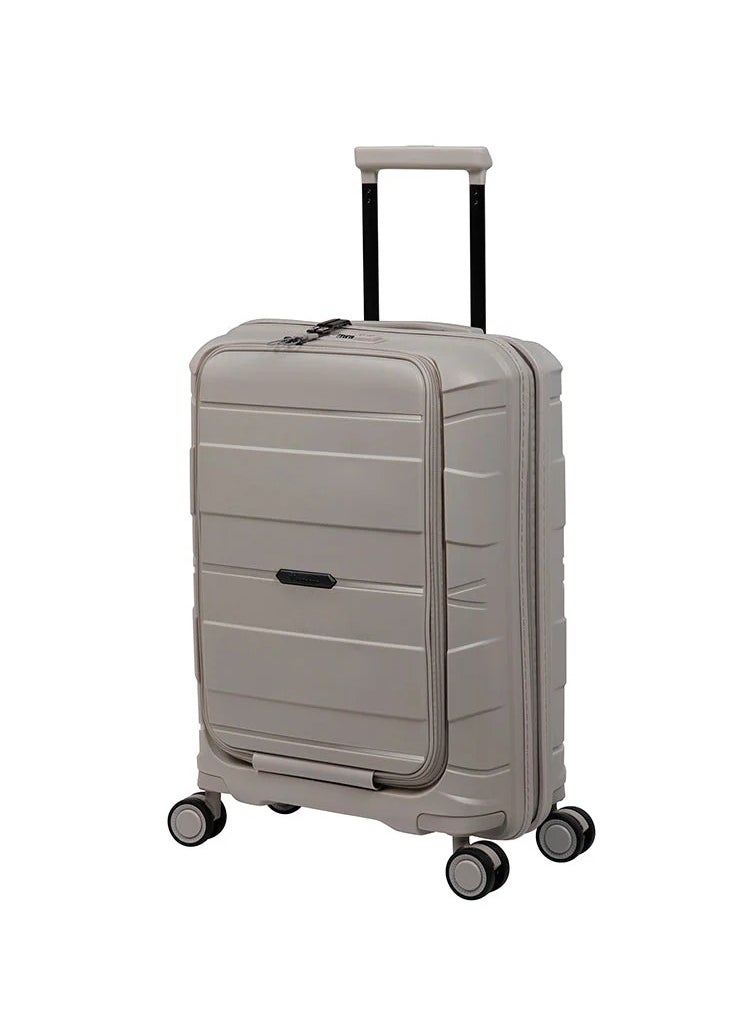 it Luggage it luggage Momentous, Unisex Polypropylene Material Hard Case Luggage, 8x360 degree Spinner Wheels, Expandable Trolley Bag, TSA Type lock, 15-2886-08, Size Cabin with Pocket, Color Pumice Stone  - Image 1