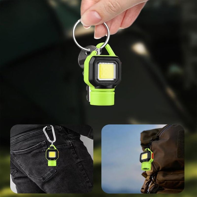 Rechargeable Keychain Flashlight Ultra Bright LED Light 150mah Portable For Camping Hiking Cycling Emergency - Image 4