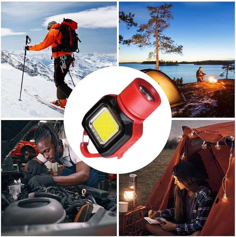 Rechargeable Keychain Flashlight Ultra Bright LED Light 150mah Portable For Camping Hiking Cycling Emergency - Image 5