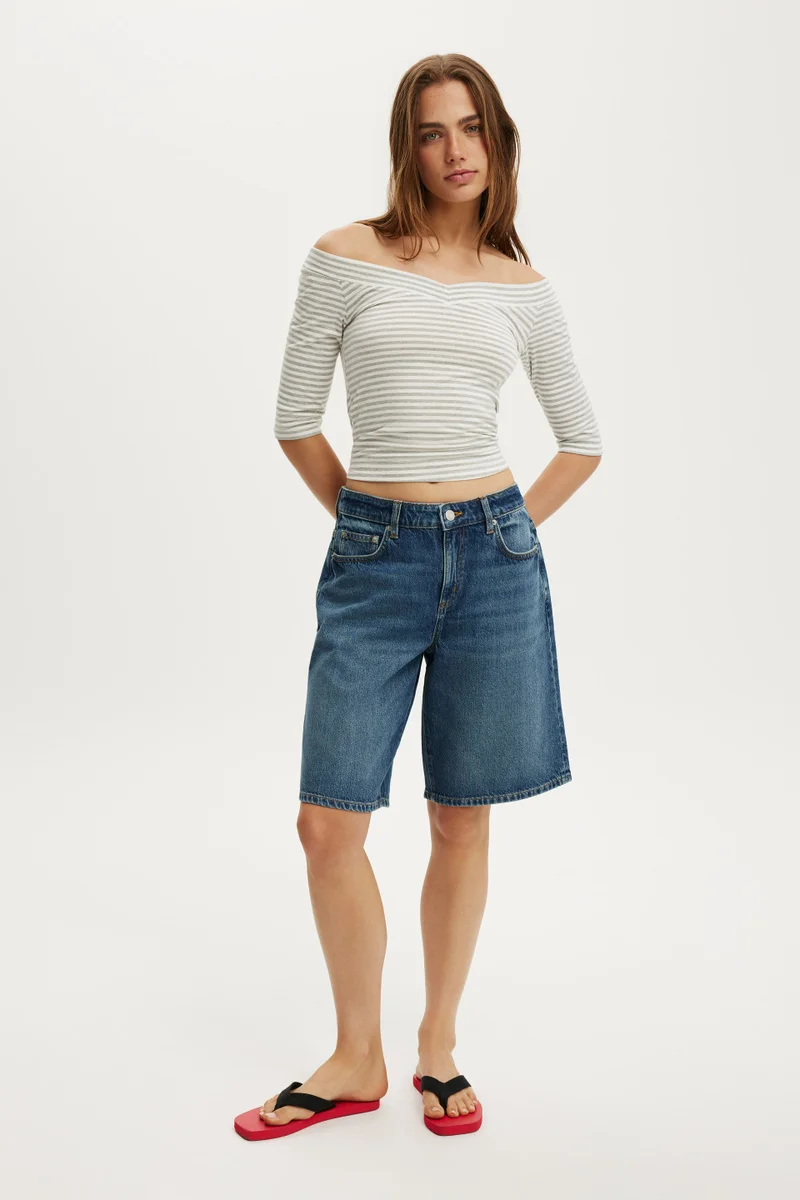 كوتون اون BAGGY DENIM SHORT