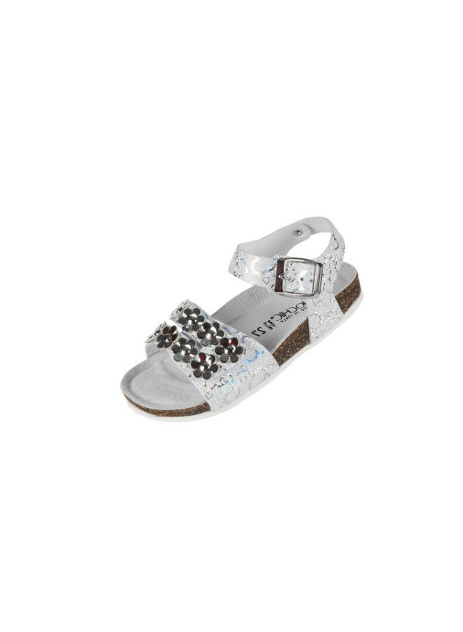 BiOCHIC Biochic Girls Backstrap Sandal 012-430 864MVT-White  - Image 3
