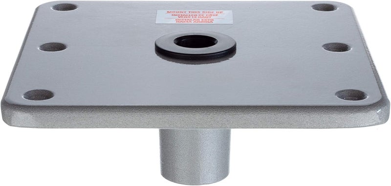 attwood SP-67749 Swivl-Eze Lock'N-Pin Aluminum 7-Inch x 7-Inch Marine Boat Pedestal Base - Image 1