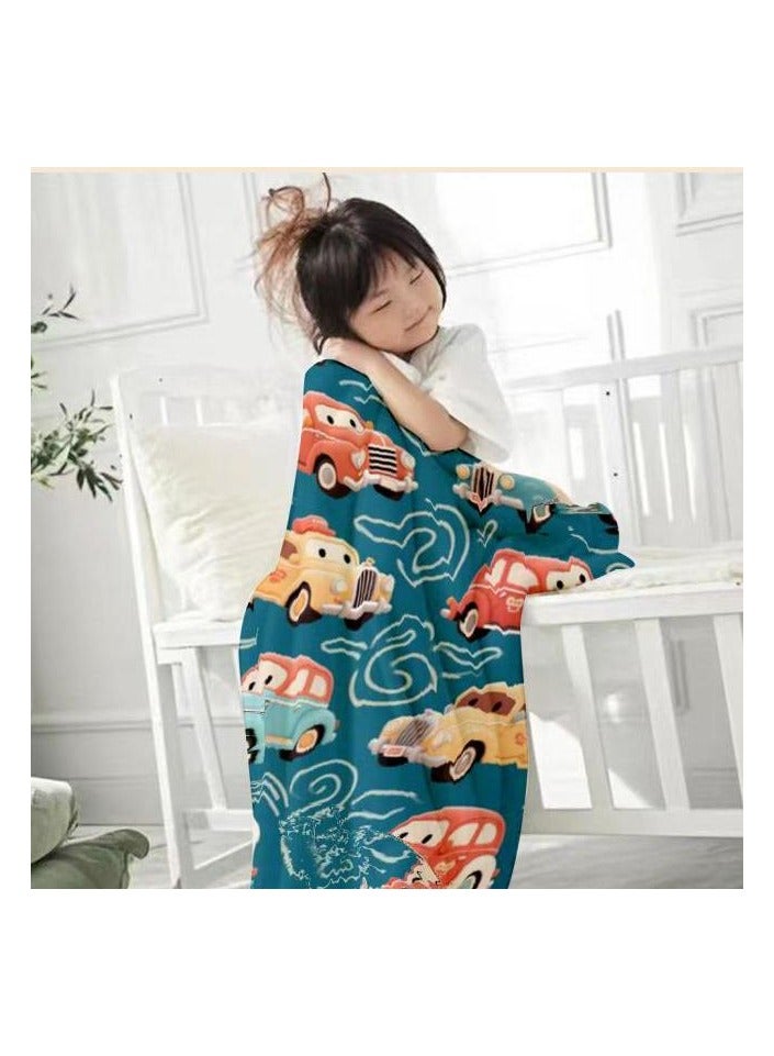 general Children's or student cartoon flannel thin blanket (warm and comfortable, suitable for sleep, games) 100cm*150cm - 290 - Image 1