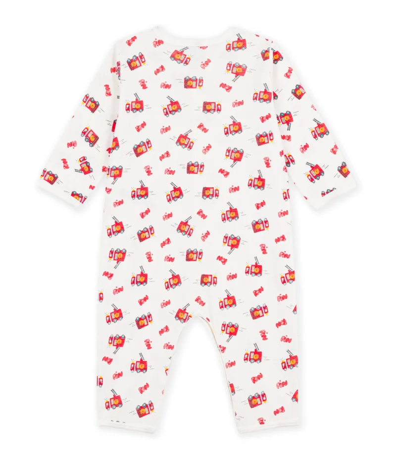 بيتي باتو Babies' Footless Firefighter-Print Cotton Pyjama Suit