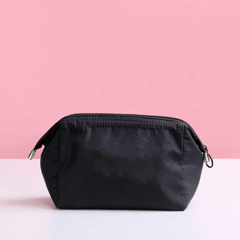 Red Water Resistant Toiletry Bag Multiple Pockets Lightweight Nylon Travel Cosmetic - Image 4