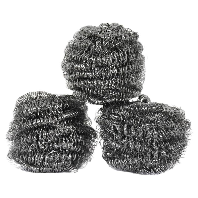 Leechy Stainless Steel Wire Scrub 3-Pieces