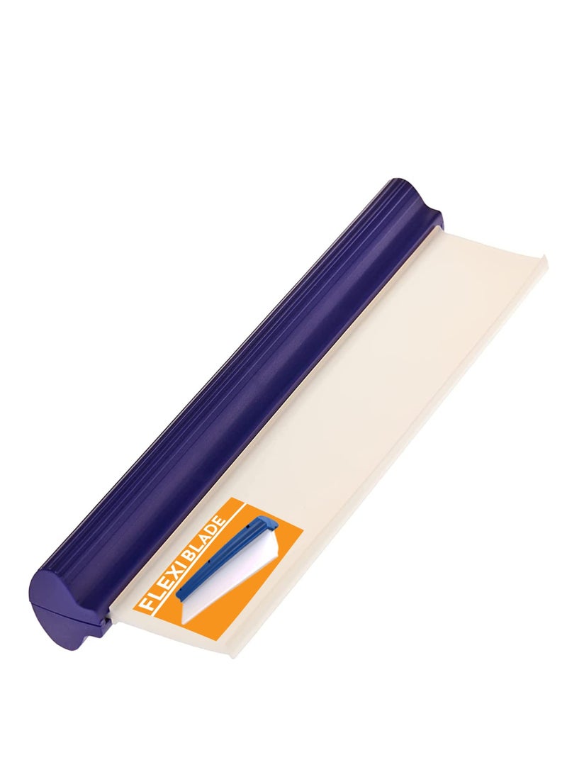 SYOSI Car Handheld Wiper Blade Squeegee Silicone Water Blade, Quickly Remove Water From Windscreen & Window Car Drying Blade 30cm Long  - Image 1