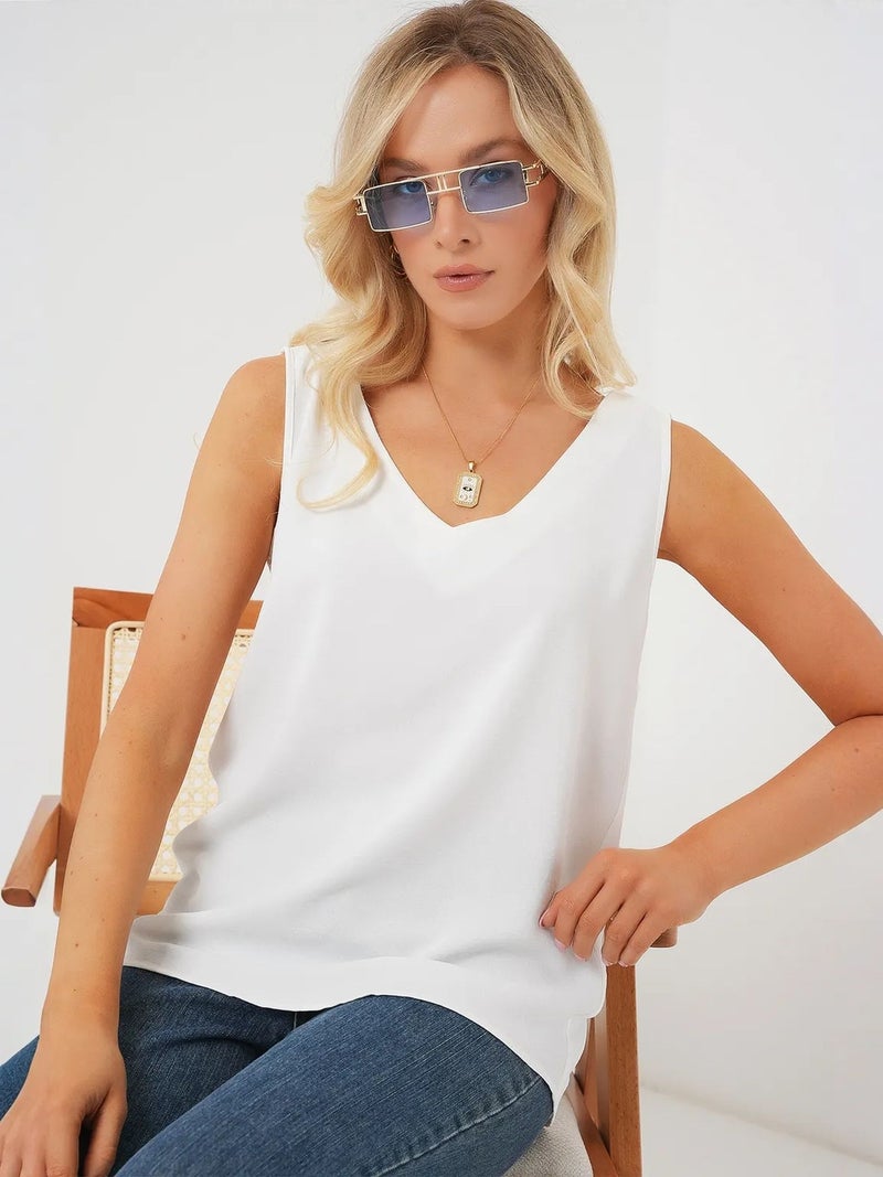 BIG DART BDART V-Neck Pull-On Blouse - Image 3