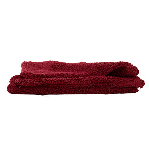 Reafort Ultra Soft Sherpa Body Pillow Cover/Case with Zipper Closure 21"x54" (21"x54" Body Pillow Cover, Red) - Image 5