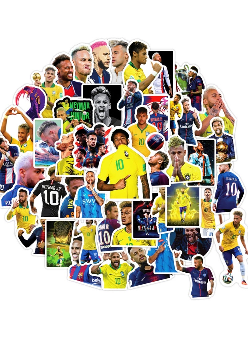 50-Piece Neymar Cute Vinyl Waterproof Sticker
