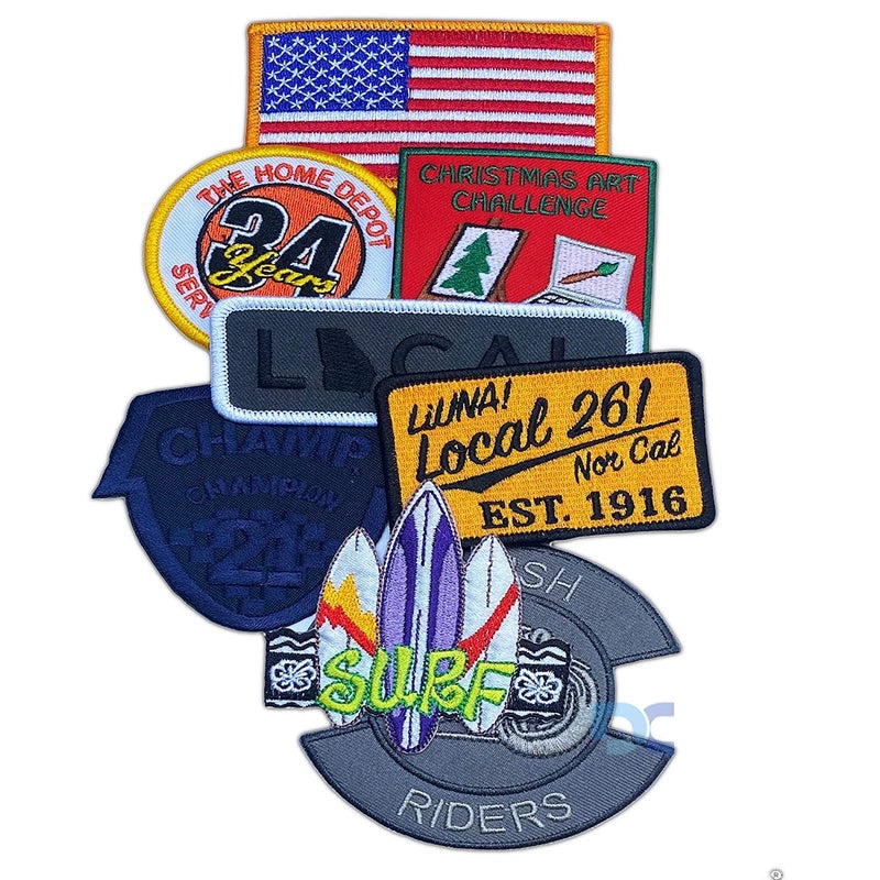 Daily Crafts Daily Crafts Random Assorted Styles Embroidered Patches Bright Vivid Colors Sew OnIron On Patch Applique for Clothes Dress Hat Jeans DIY Accessories Assorted 5 pcs Boys - Image 1