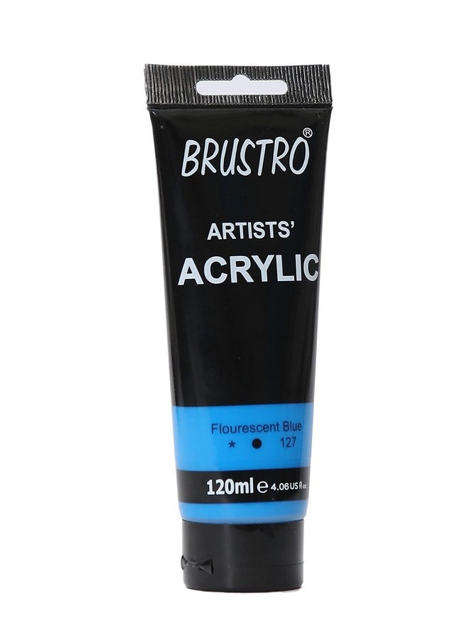 BRUSTRO Artists Acrylic Paint 120ml Fluorescent Blue - pzsku/Z5BD686F5A318719DEE11Z/45/_/1740119063/57568e71-076e-4c18-aa05-11ac8d8e601d