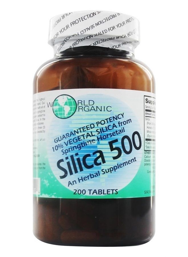 World Organic أقراص سيليكا 500 ملغ 200 - Image 2